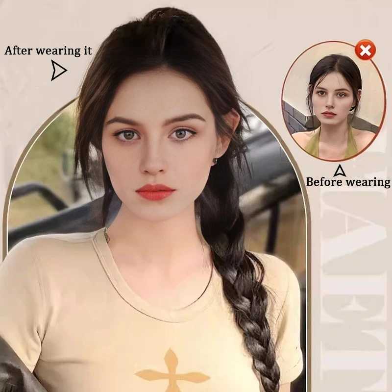 Unique Yaki straight braided ponytail suitable for women practical and easy to wear suitable for fashionable and avant-garde people W240817