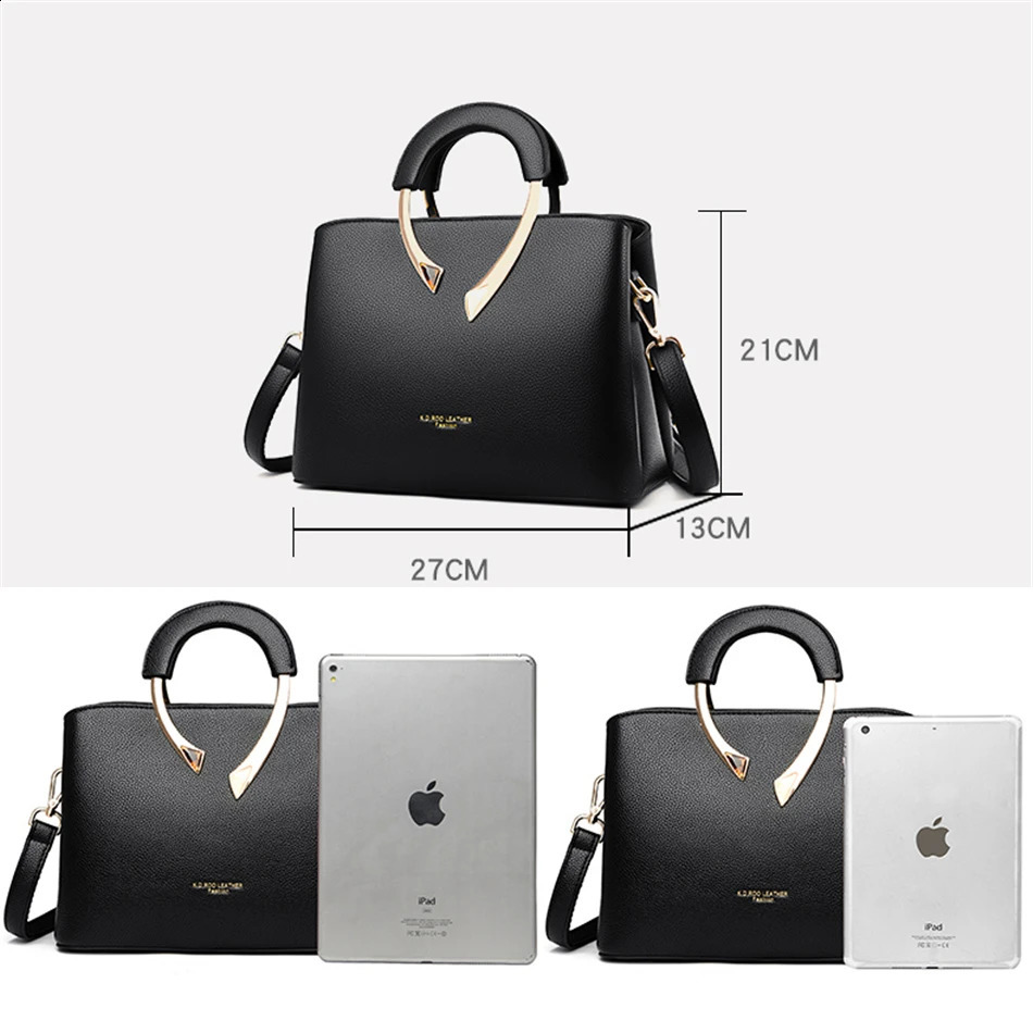 GENUINE VANDERWAH High Quality Leather Casual Tote Handbags er Shoulder Crossbody Bags for Women 240819 0e9b 4