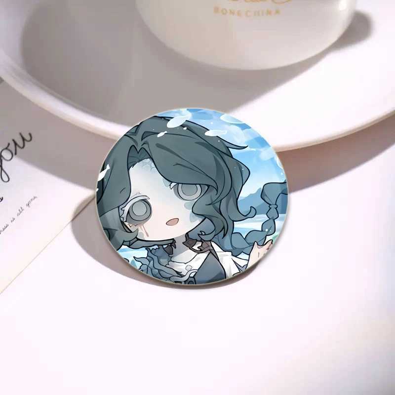 58mm Anime Game Logo V Pin Asymmetric Competition Mobile Game Badge Brooch Backpack Clothing Handmade Gift Brooch W240815