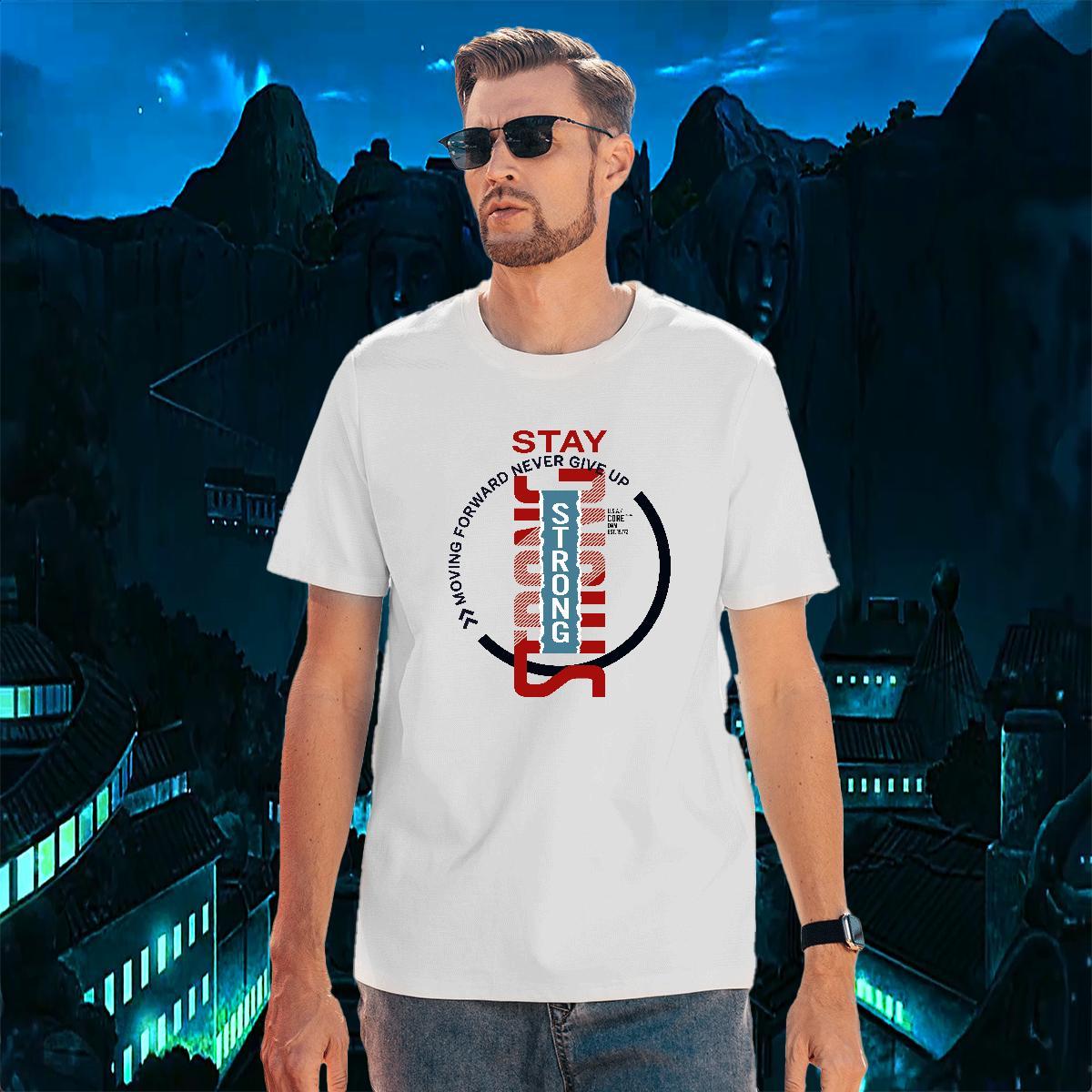 Free Shipping letter 230g Cotton Men Tops Tees Hip Hop Breathable Short Sleeve T Shirt For Man Fashion Casual Customized Print Tshirts