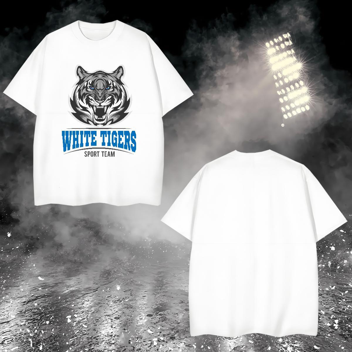 Soft Man T Shirts tiger Breathable Crew Neck Beach DIY Printed 230g Cotton Tshirt for Man Woman Factory Direct Tees Shirts