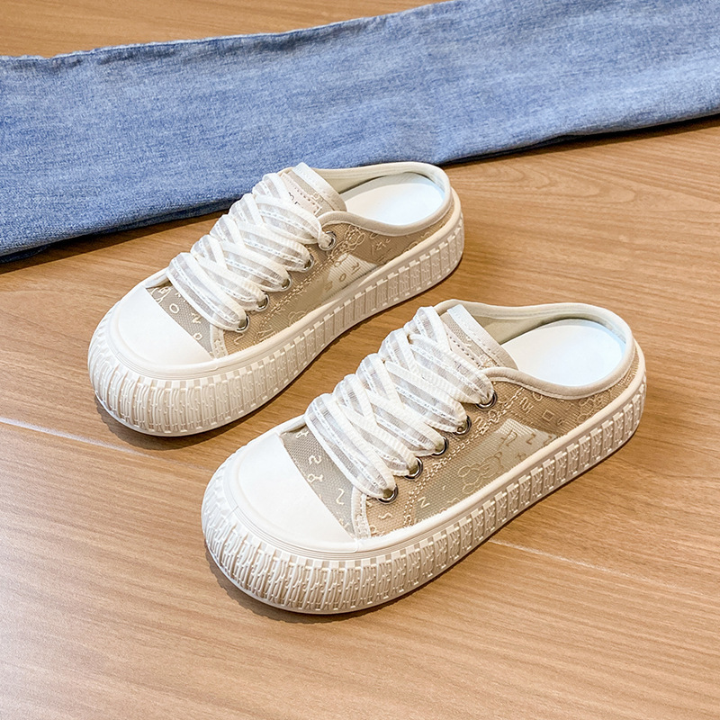Ddmysports Little White Summer New Korean Edition Instagram Female Student Leisure Versatile Alf Tug Women S Shoes Street Shoot RD OUTDOOR
