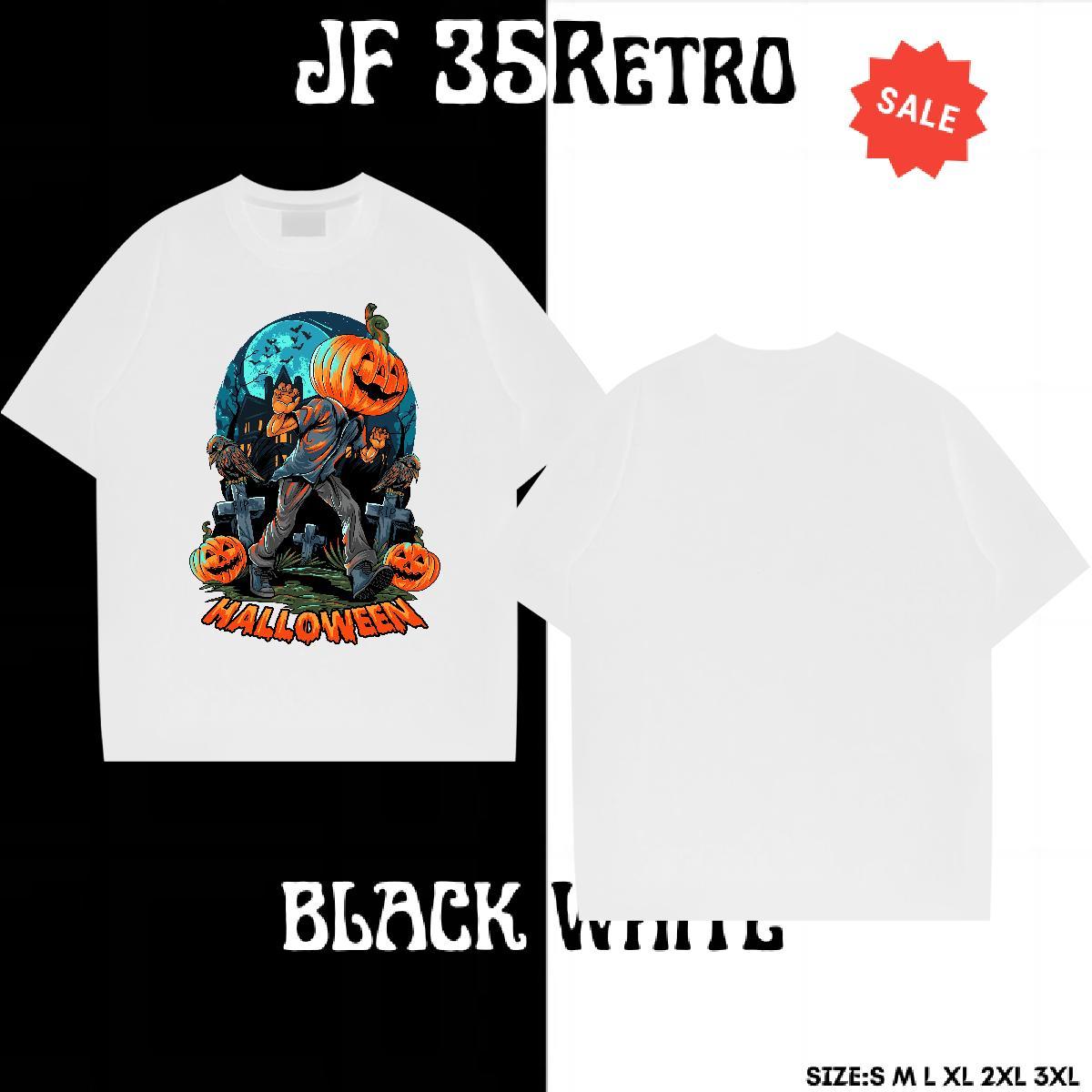 Loose Fit T Shirt For Man halloween Breathable Crew Neck Casual Plus Size Custom 100% Cotton 230g Men Tops Tees DIY Tops Shirt