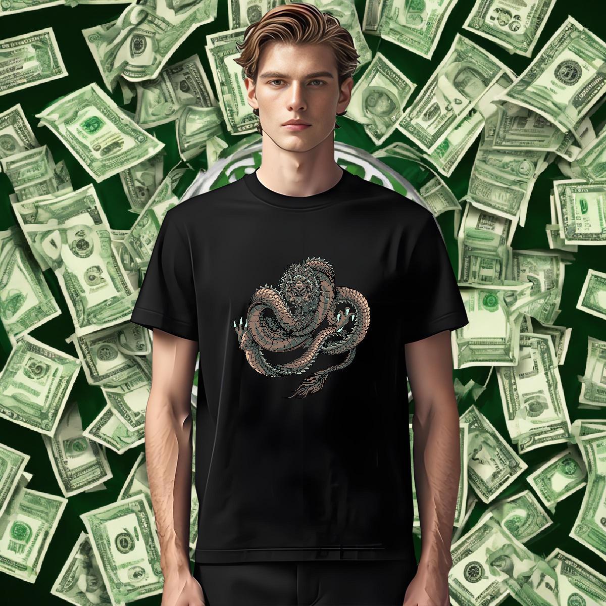 T shirt 230g Pure Cotton ferocity Sports Casual Crew Neck Breathable Oversized 3XL 4XL Tshirts 2024 Comfortable Clothes