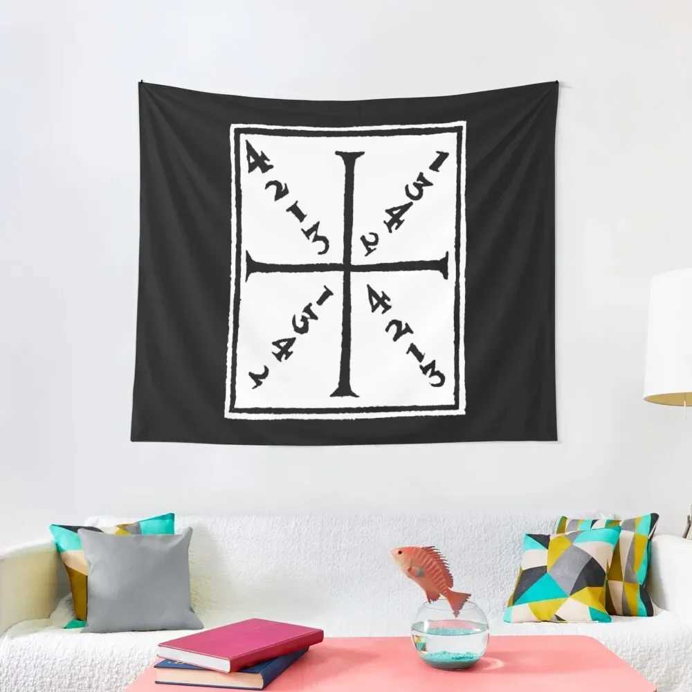 Meyer Square 1570- Four Opening Tapestry Decoration Wall Decoration Cute Bathroom Decoration Aesthetic Tapestry W240809