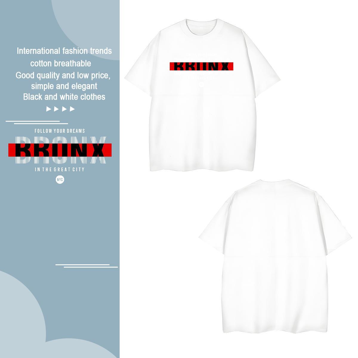 Wholesale letter Men T Shirts Casual Beach Men Tops Tees 230g 100% Cotton Stylist O-Neck Short Sleeve Custom Cartoon Tshirts