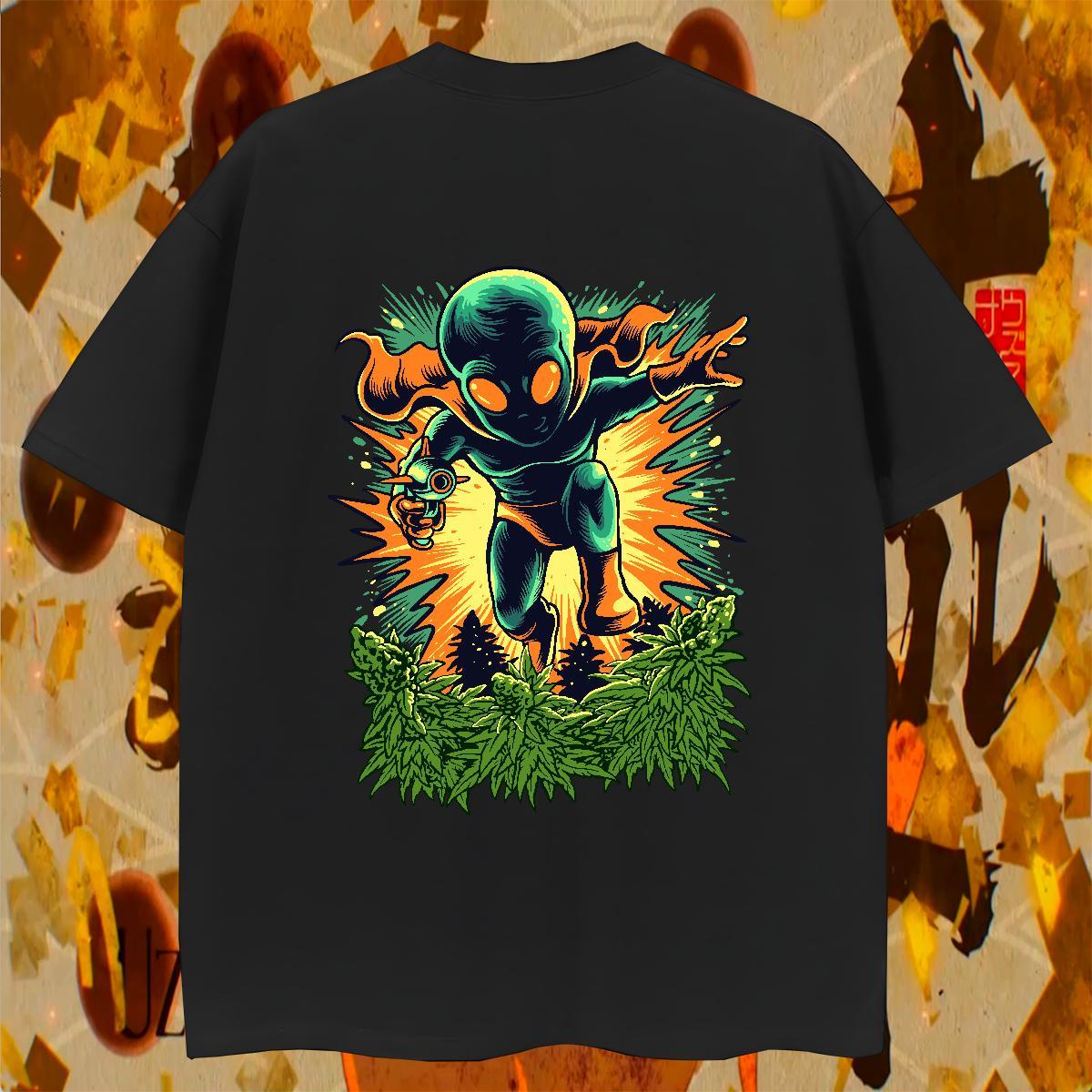 Popular Tshirt for Man Woman High Street Hip Hop 230g Pure Cotton Custom Print Oversized Breathable Short Sleeve ET T-Shirts for Men 2024 Designer Tee