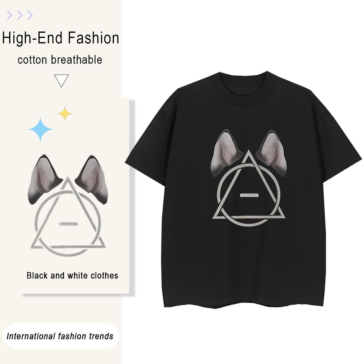 Fashion New Womens Tshirts Casual Daily Wear O-Neck Short Sleeve Tees Shirts Popular 230g Pure Cotton line Cartoon Printing L-4XL T Shirts Women