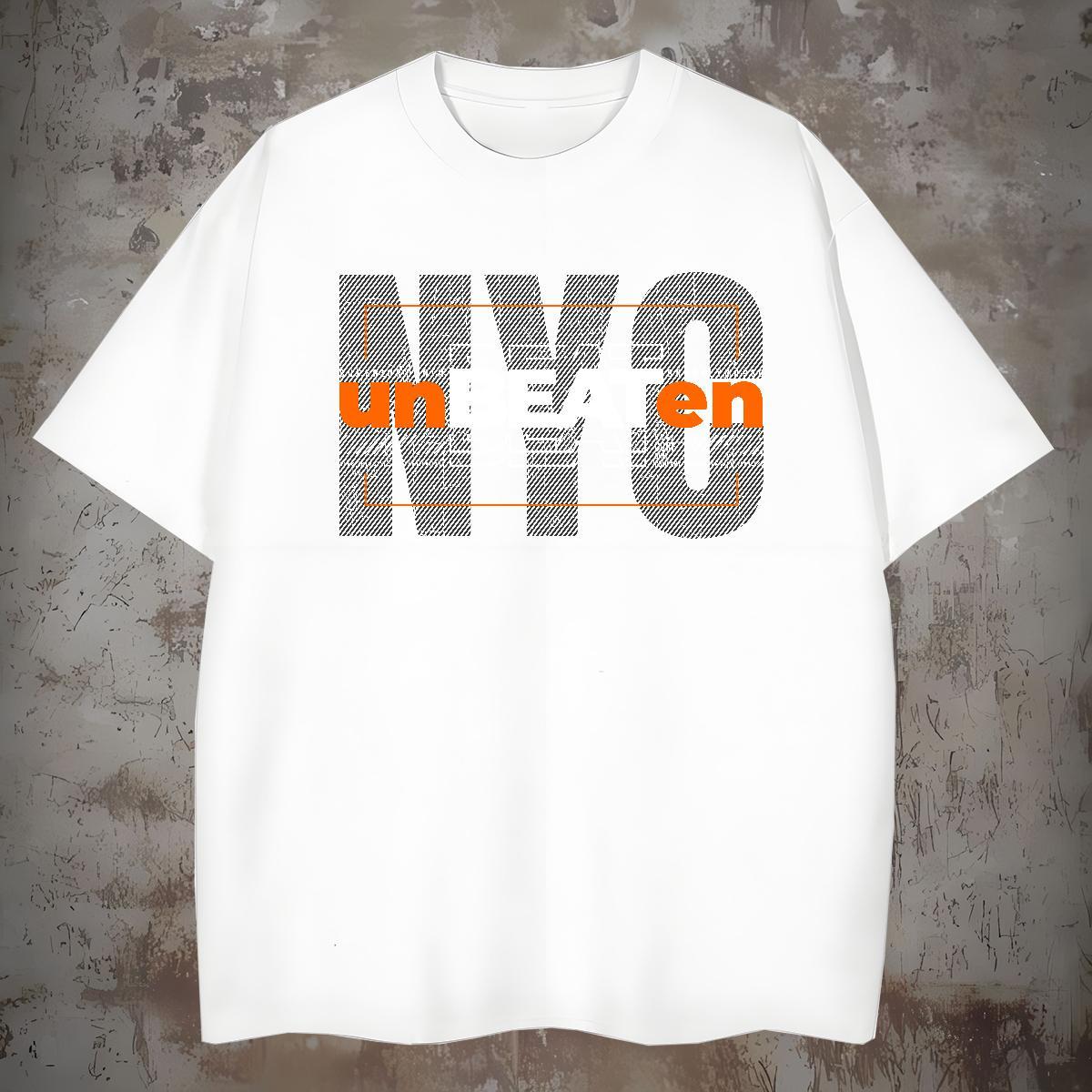 Loose unbeaten T shirt Sports Casual Tshirt for Man Woman 100% Cotton 230g DIY Crew Neck Oversized 4XL Tops Shirt