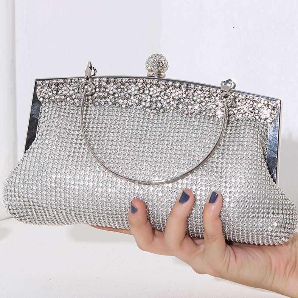 2024 new bag with diamond inlaid women's bag, fashionable banquet dress handbag