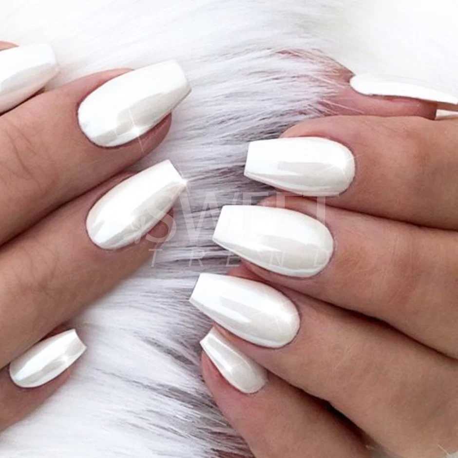 1Box Moonlight Pearl Nail Powder Shimmer Mirror White Chrome Nail Pigment Rub Mermaid Glitter Dust Polish For Manicure JI8016XJ240815