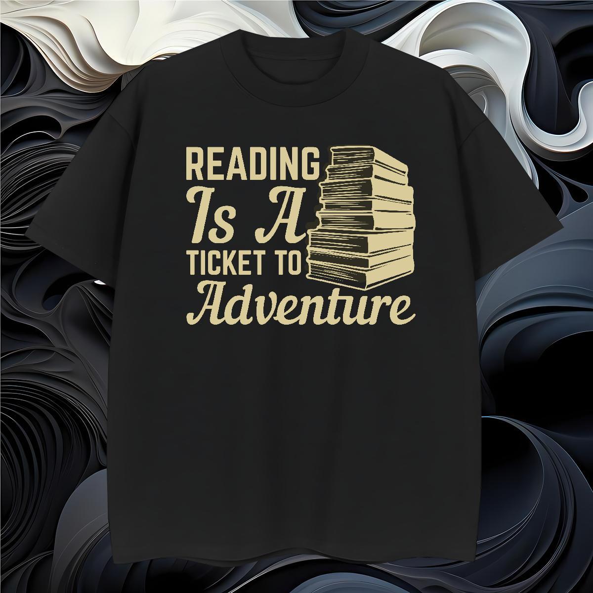 Loose Fit book T-Shirts for Men Beach Tshirts 230g Cotton Wholesale Breathable Crew Neck DIY Tee Shirt