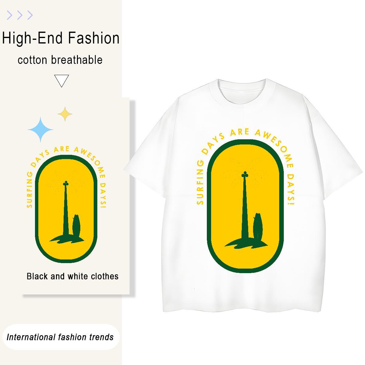 Designer tree 230g 100% Cotton Mens Tshirts Casual Crew Neck Men T Shirts DIY Customized Anime Print Top Tees