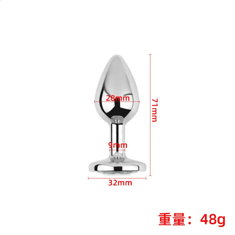 3PCS Multi Size Metal Diamond Anal Buttplug Toys for Men Women Couples Anal Expanders Sm Adult Sex Toys Gay Extreme Sex Bdsm Sex 240813