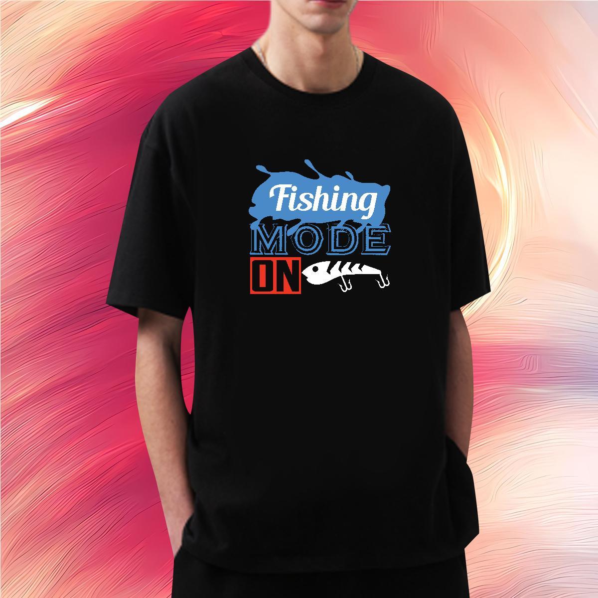Designer fish 230g Cotton Tshirt for Man Woman Casual Beach Pure Cotton T-Shirts for Men Wholesale Custom Print Oversized Clothes