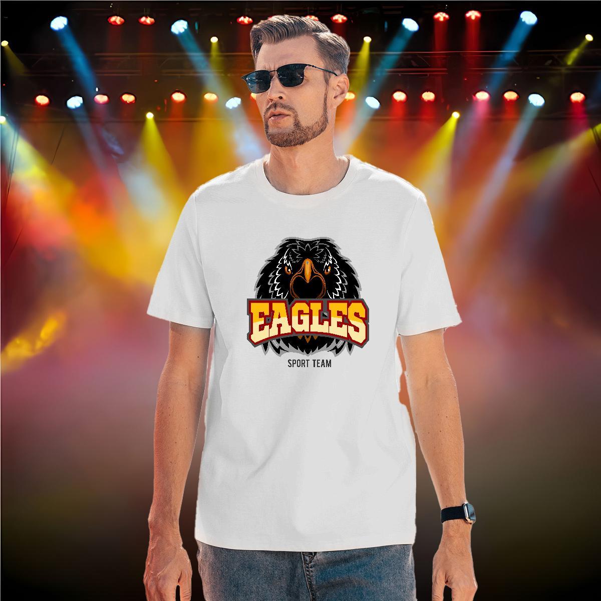 Soft eagle T Shirt For Man Daily Wear Tshirt for Man Woman 230g 100% Cotton Casual New O Neck Short Sleeves Custom Print Oversized Tops Tees