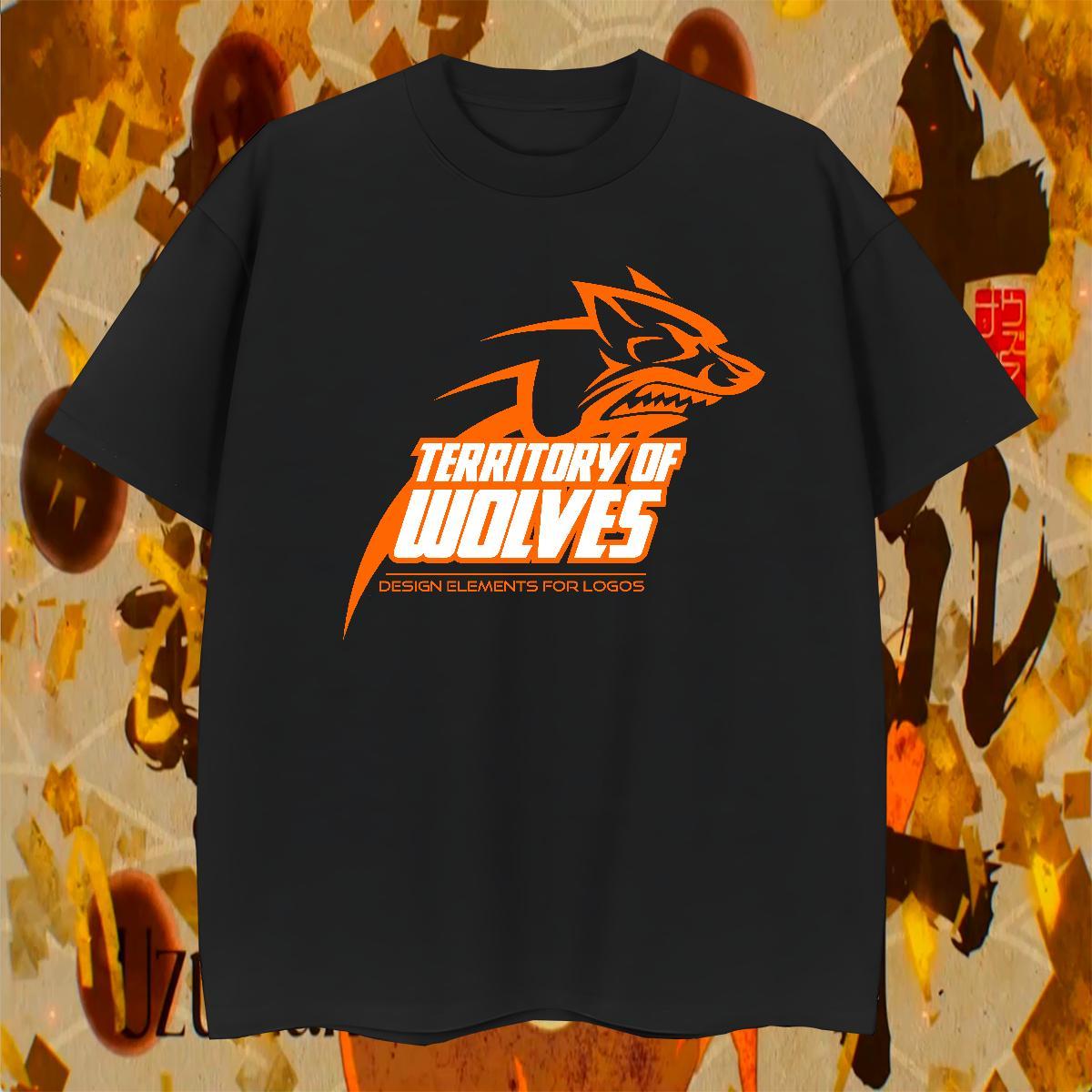 Brand T Shirt For Man wolf Breathable Soft Casual Beach Anime 230g Pure Cotton Men Tees Factory Direct Tops Shirt
