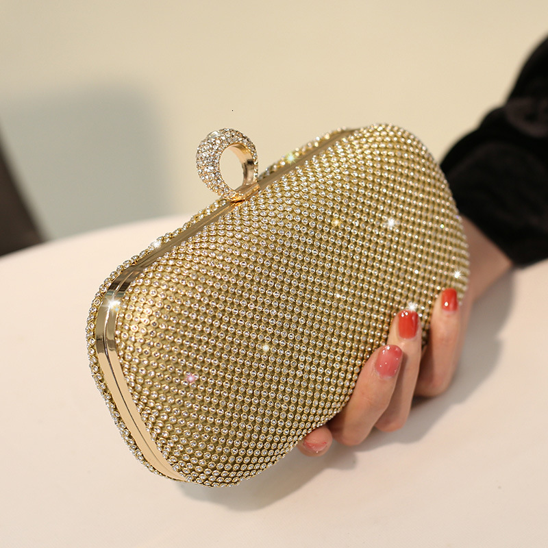 2024 New Dinner Water Diamond Celebrity Dress Evening Temperament Women's Handheld Bag