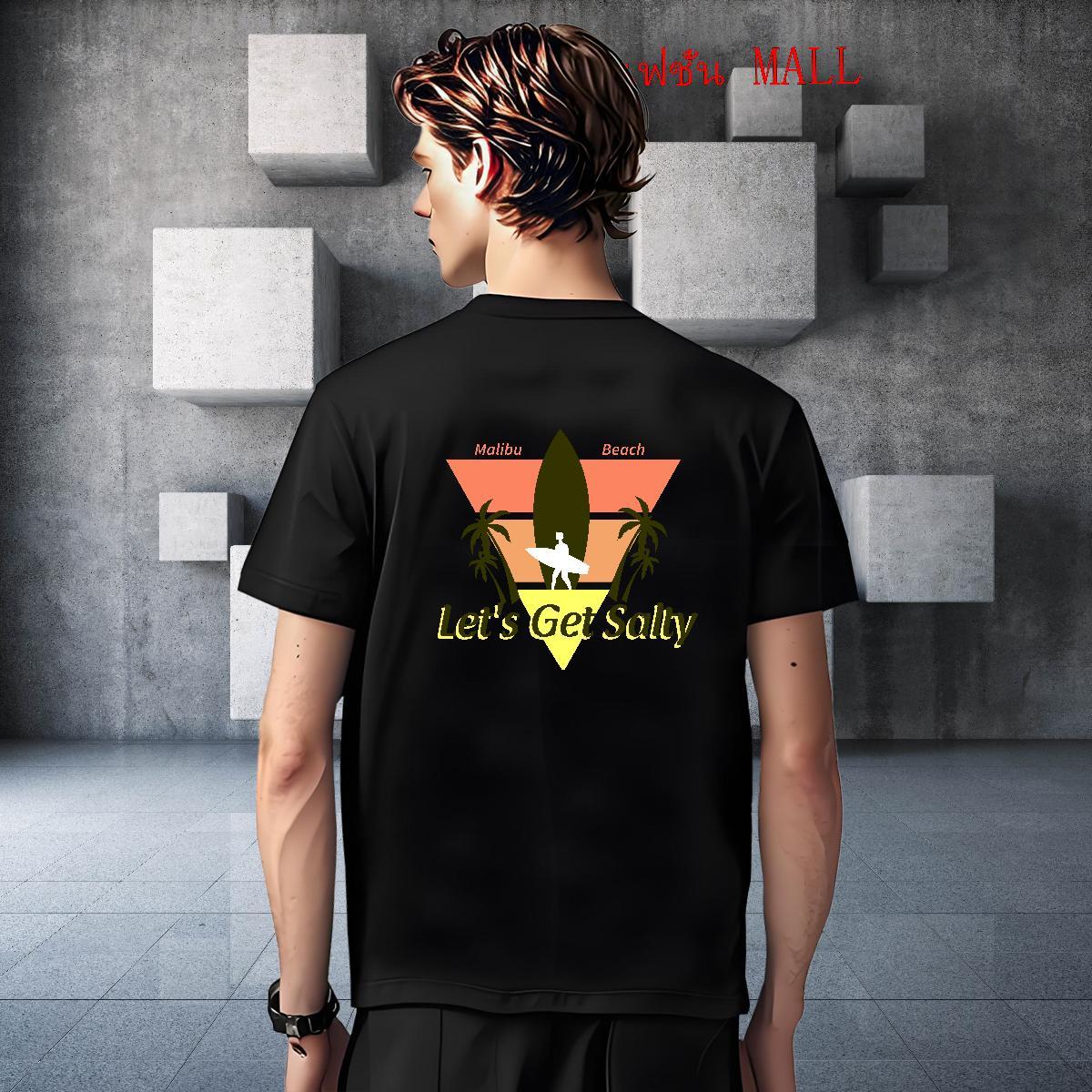 Unisex Tshirt for Man Woman Daily Wear 230g Cotton Plus Size Cartoon Pure Cotton wave Mens T Shirts Fashion Designer Tshirts