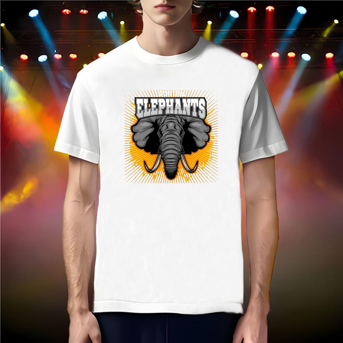 Brand Man T Shirts elephant Crew Neck Breathable Summer Casual Oversized 3XL 4XL 230g Pure Cotton Tshirt for Man Woman Factory Direct Tops