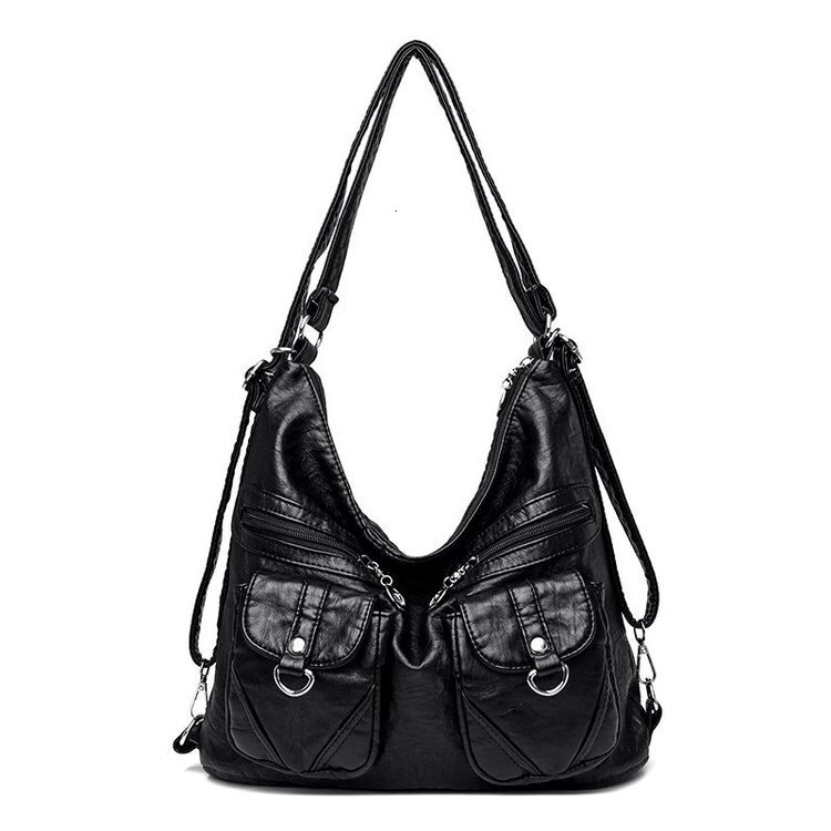 Backpack New Middle aged Crossbody Women's Soft Leather Shoulder Simple Cross Straddle Bag