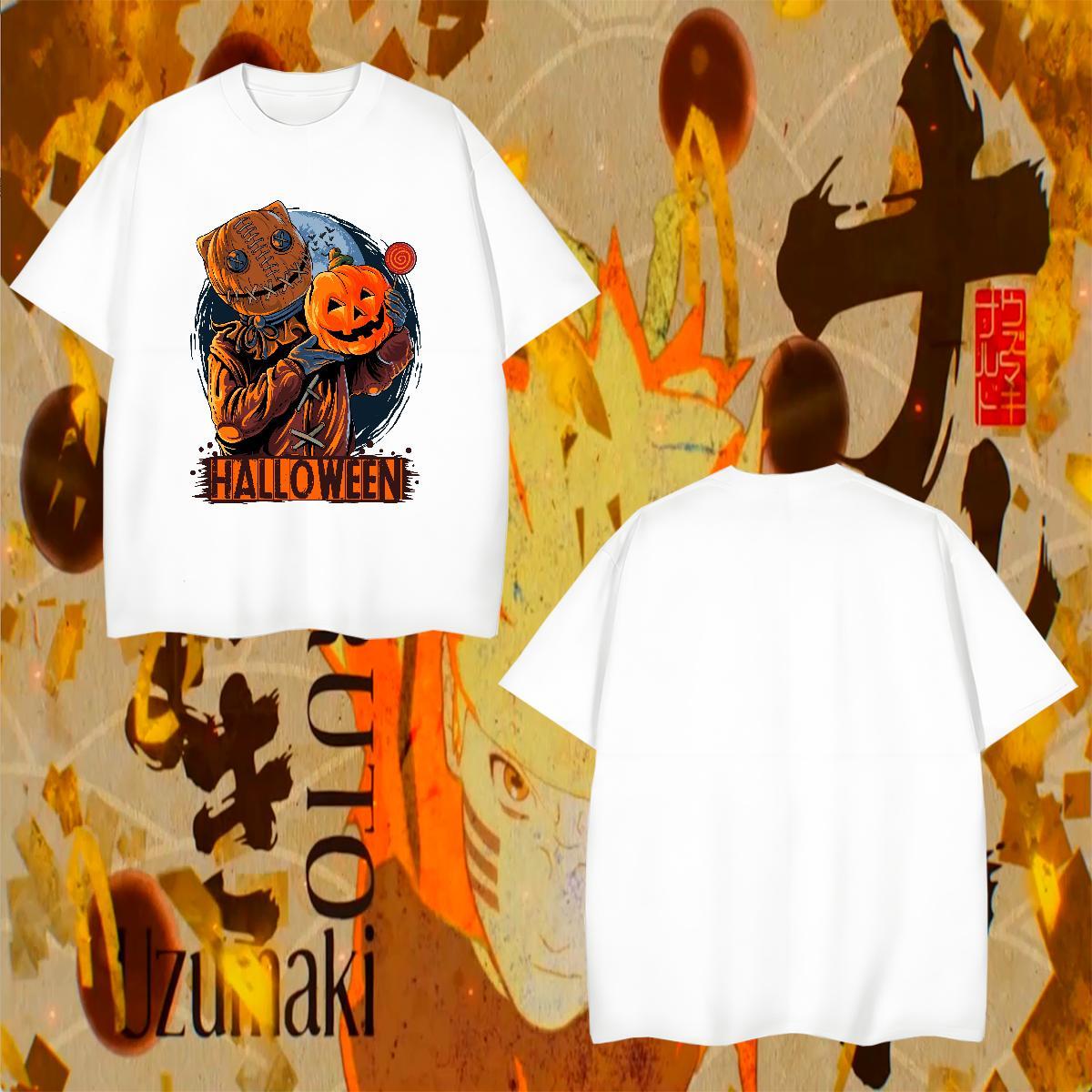 Classic T shirt halloween Breathable Crew Neck Street Wear DIY Logo Oversized 230g 100% Cotton Men Tshirts Free Shipping Tees Shirts