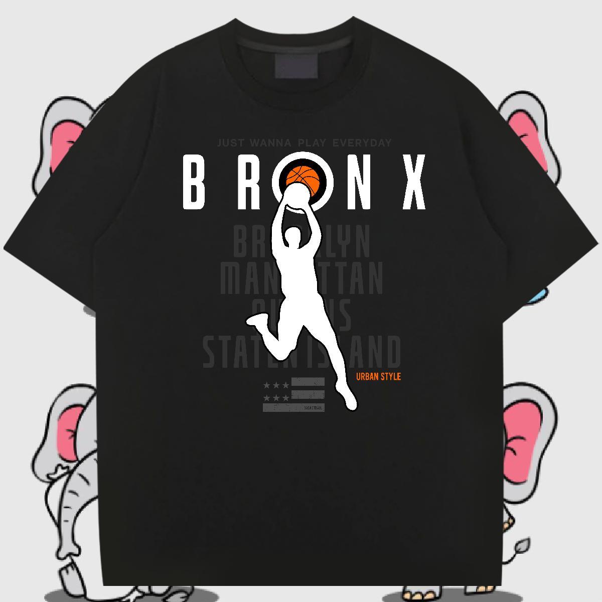 Classic Casual basketball Tshirts 100% Cotton 230g T Shirt For Man Black White Home Outdoor Breathable Short Sleeve Unisex Clothes