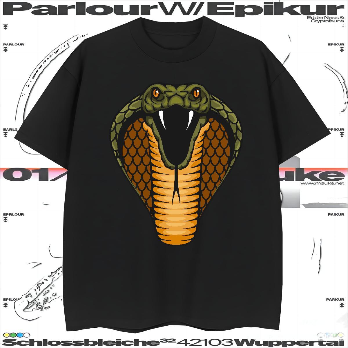 Designer Men Tshirts cobra Home Outdoor 230g 100% Cotton Wear Breathable Short Sleeve Comfortable Man T Shirts Custom Printed