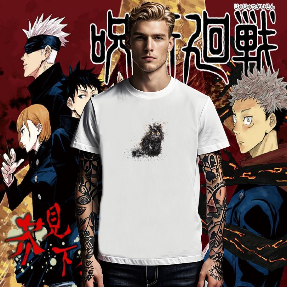 Fashion New Tshirts cat Casual Daily Wear 100% Cotton 230g Clothes Breathable Crew Neck High Quality Mens T Shirts Custom Cartoon