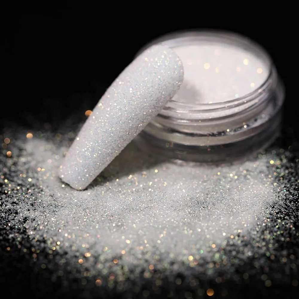 50g Shiny Nail Glitter Sugar Powder Laser Holographic Pigment Dust 0.05/0.1/0.2mm Iridescent Fine Glitter Nail Polish DecorationXJ240815