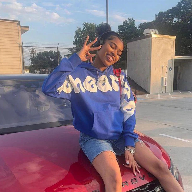 Y2K Harajuku Hip-hop Slim Hooded Sweater Gothic Casual Fashion Sports Tops For Men And Women Forneutral Street Wear 240814