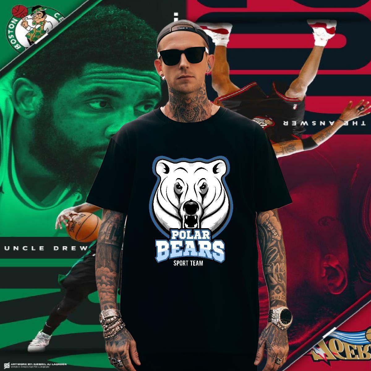 Brand T-Shirts bear Short Sleeve Soft Spring Summer Graphic 230g Cotton Men Clothes T-Shirt Custom Top Tees