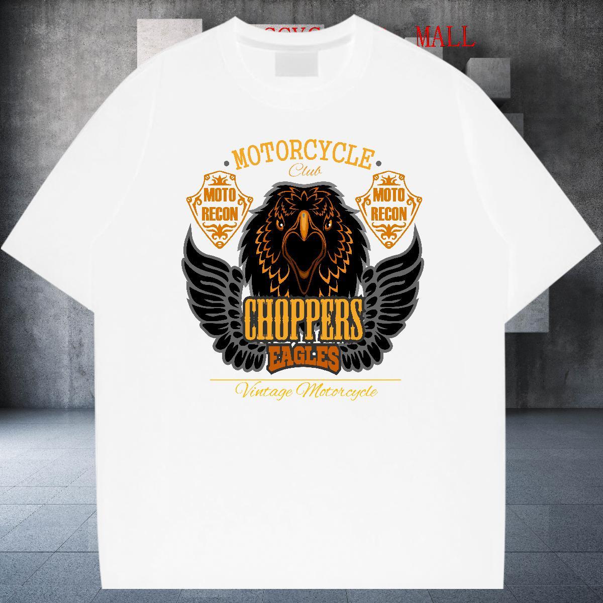 Brand T-Shirts eagle Round Neck Short Sleeve High Street Hip Hop DIY Printed 230g 100% Cotton Couples T Shirts Designer Fashion Tees