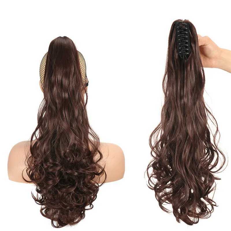 Braid long curly hair grab bucket chemical fiber high wave large wave long brain high-temperature silver braid W240817