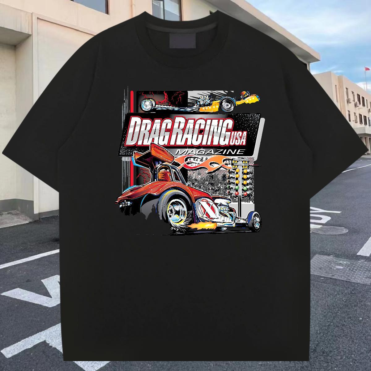 Soft Tshirts Sports Casual 100% Cotton 230g Black Oversized Breathable Soft car T Shirt For Man DIY Customized Polos