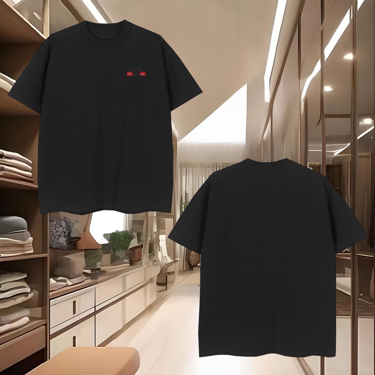 Casual New Couples T Shirts dog Street wear Hip Hop 230g 100% Cotton Wear Pure Cotton Unisex T Shirts Men Custom Cartoon