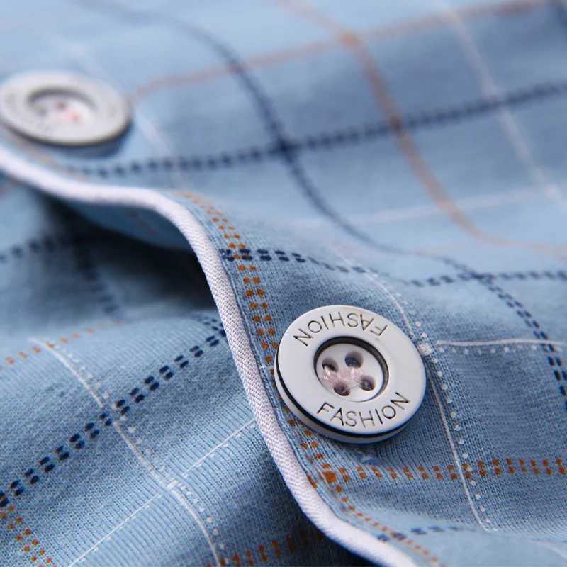 100% pure cotton mens sleepwear 2-piece lounge sleepwear flat autumn sleepwear mens sleepwear pure cotton sleepwear setW240719