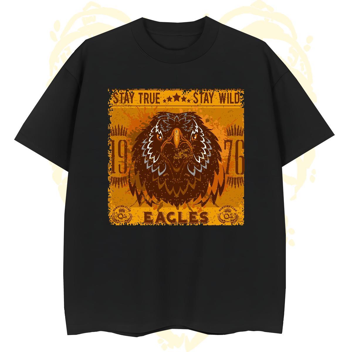 Soft Man T Shirts eagle Pure Cotton Daily Wear White Plus Size 230g Pure Cotton Tshirt for Man Woman Designer Fashion Tees Shirts