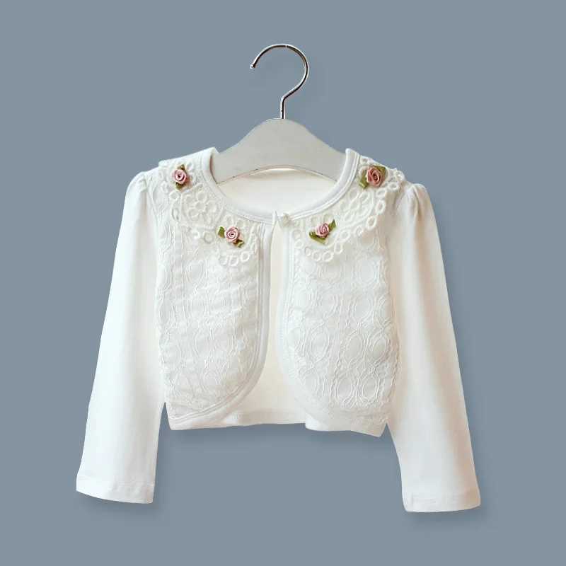 Kids Girls Lace Cardigan Long Sleeve Crochet Bolero Jackets Girl Wedding Party Cape Outerwear Coat Children Cape Tops DQ977XJ240819