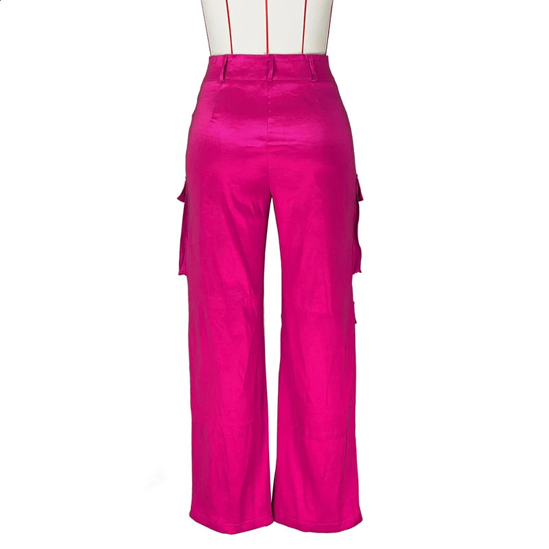 Straight Loose Jogger Pants In Autumn Zipper Fly Gothic Cargo Trousers Women Sexy Multi Pocket Front Safari Cargo Pants 240819