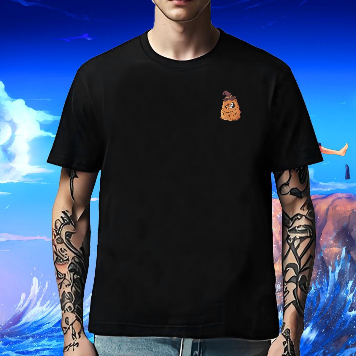 Casual New Men Tshirts Halloween Beach 230g 100% Cotton Wear Breathable Crew Neck Cool Design T Shirts Men Custom Anime