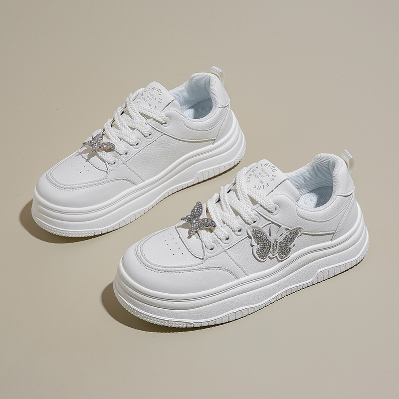 Ddmysports Summer New Ins Korean Edition Trendy Little White For Female Students Thick Bottom Versatile Casual Sports Board Shoes Y OUTDOOR