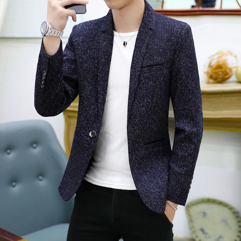 High quality sports jacket mens British style casual business elegant highend simple work gentleman suit 240819