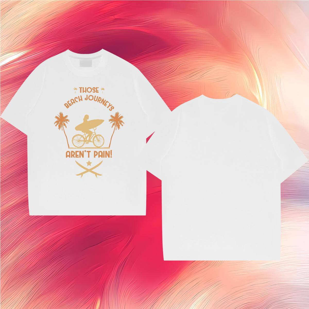 Free Shipping beach 230g 100% Cotton Men Tshirts Sports Casual Breathable Crew Neck Man T Shirts Wholesale Custom Big Size Top Tees