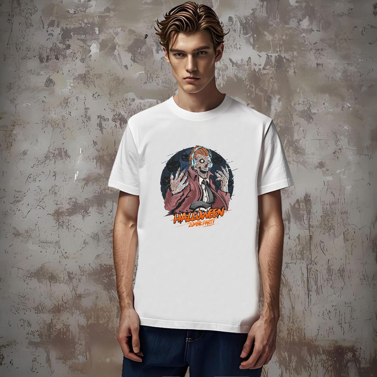 Designer T-Shirts skull Breathable Short Sleeve Anime Printing Street Cartoon Printing L-4XL 100% Cotton 230g Mens Tshirts Custom Top Tees