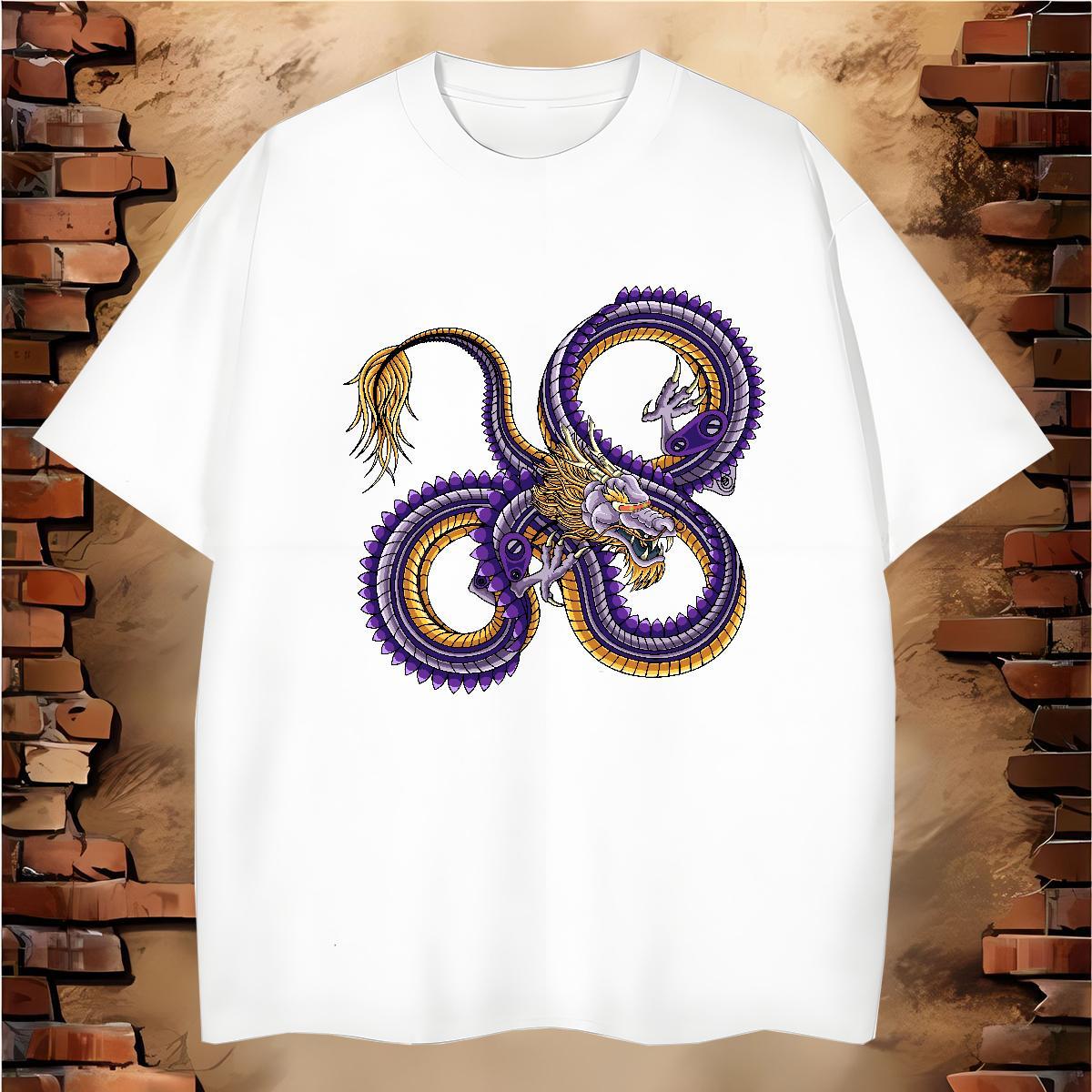T Shirts Men 230g Cotton ferocity Street Casual Short Sleeve O-Neck Custom Big Size Tshirts Designer Fashion Cool Wear