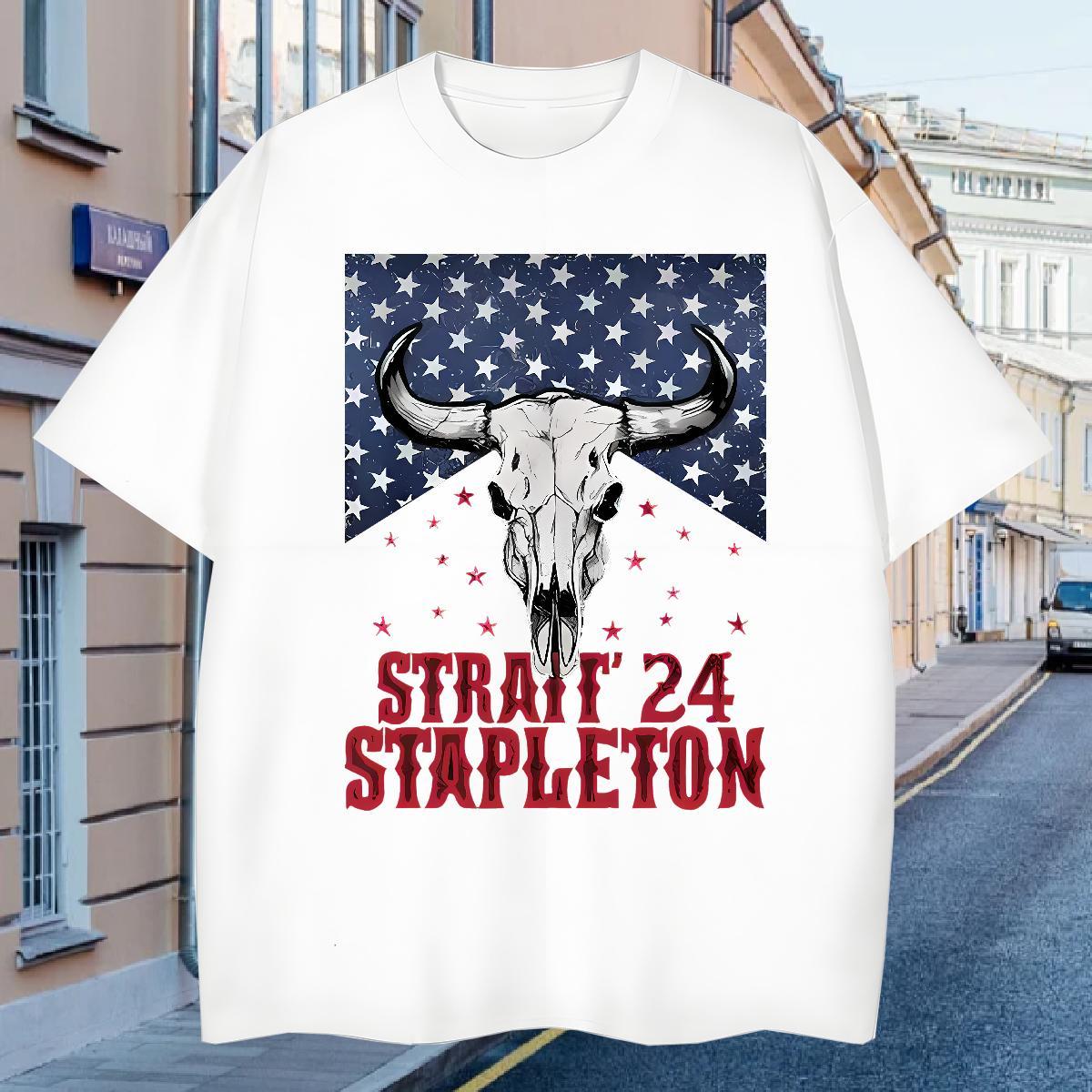 T-Shirts 230g Pure Cotton straif 24 stapleton Street wear Hip Hop Short Sleeve Soft Oversized 4XL Men Tees Factory Direct Unisex Tshirts