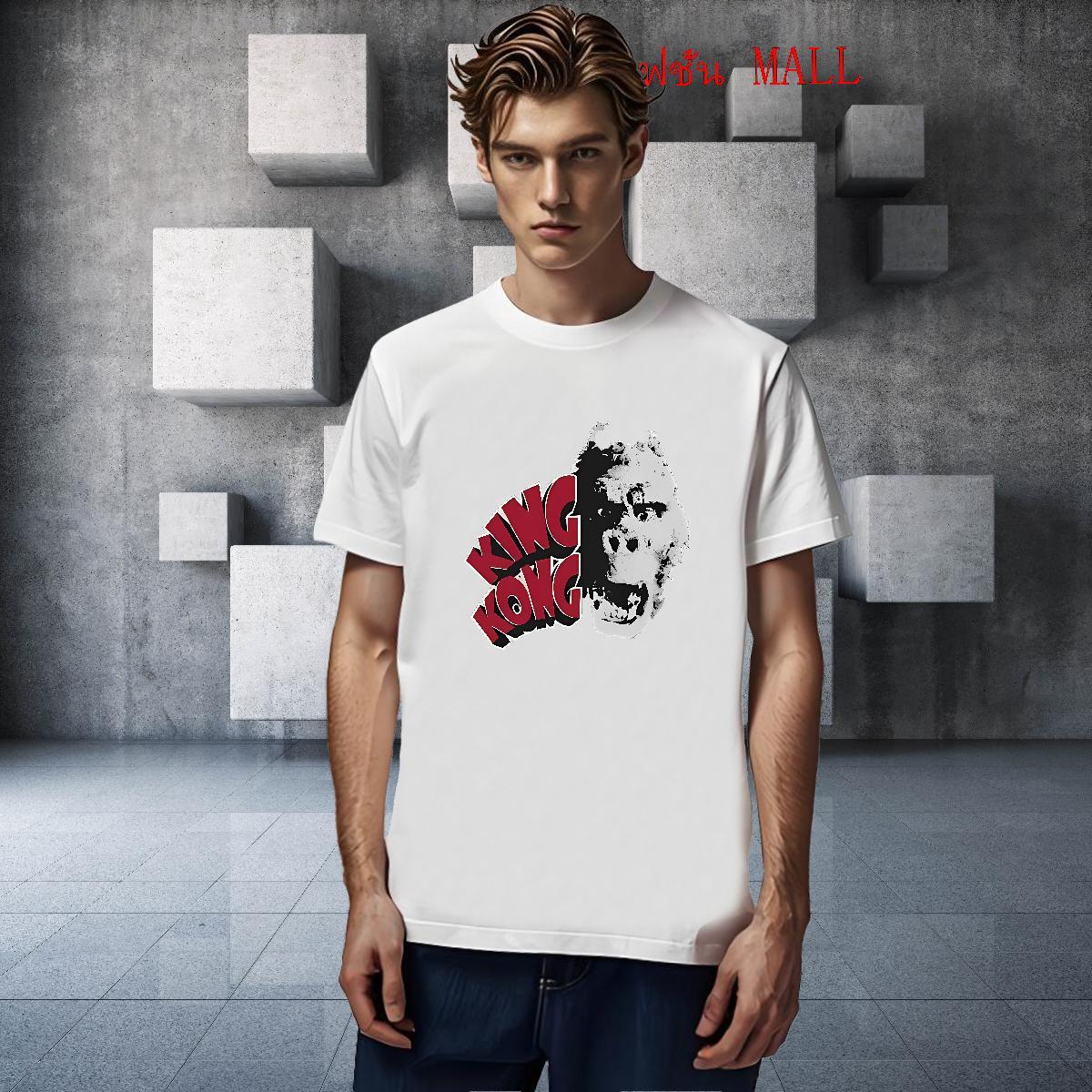 Fashion Casual scary Men Clothes T-Shirt 230g Pure Cotton T Shirts Men Custom Print Oversized High Street Hip Hop Breathable Crew Neck Cool Design Tee