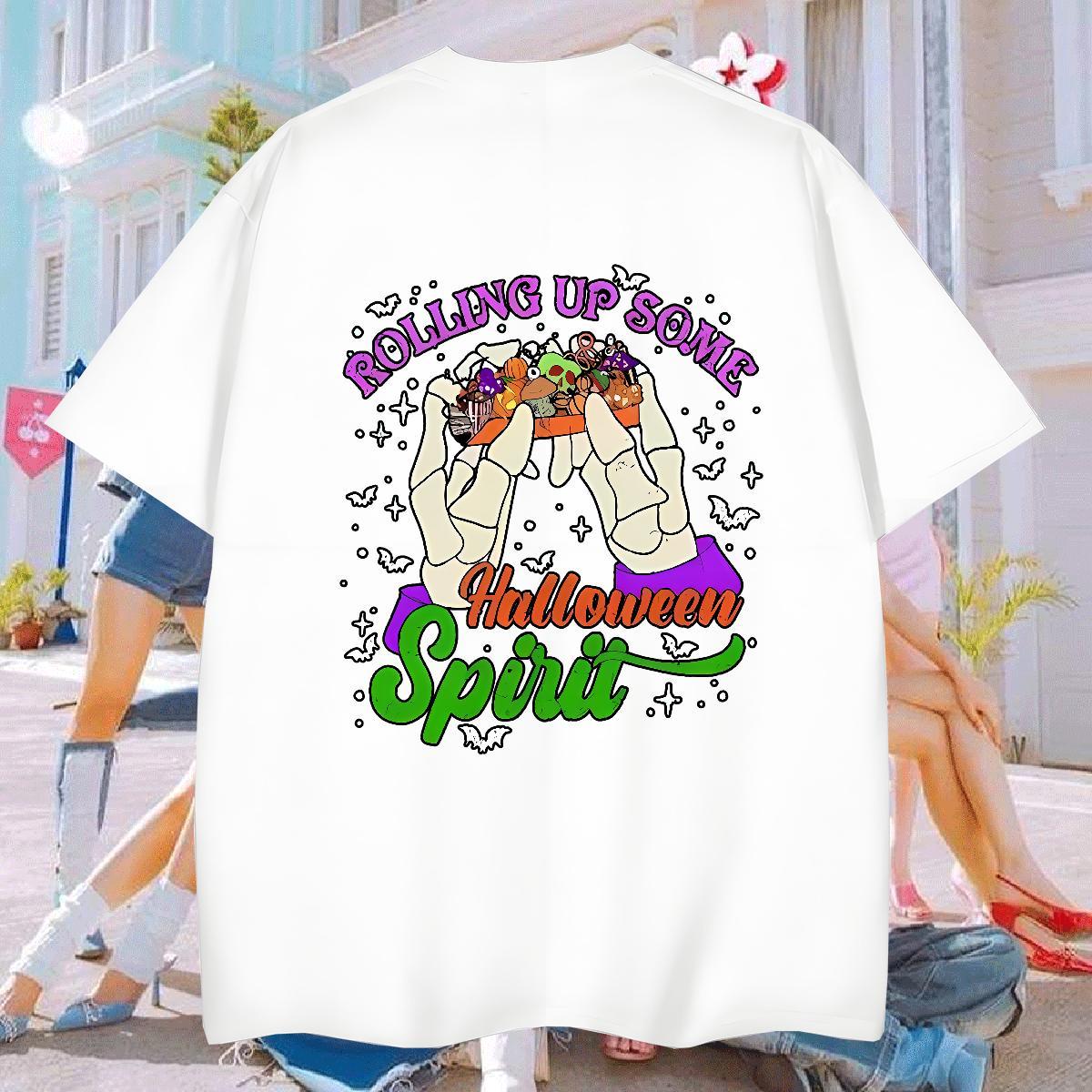 T-Shirts 230g Pure Cotton halloween Daily Wear Breathable Short Sleeve Custom Anime Men Tees Fashion Brand Top Tees