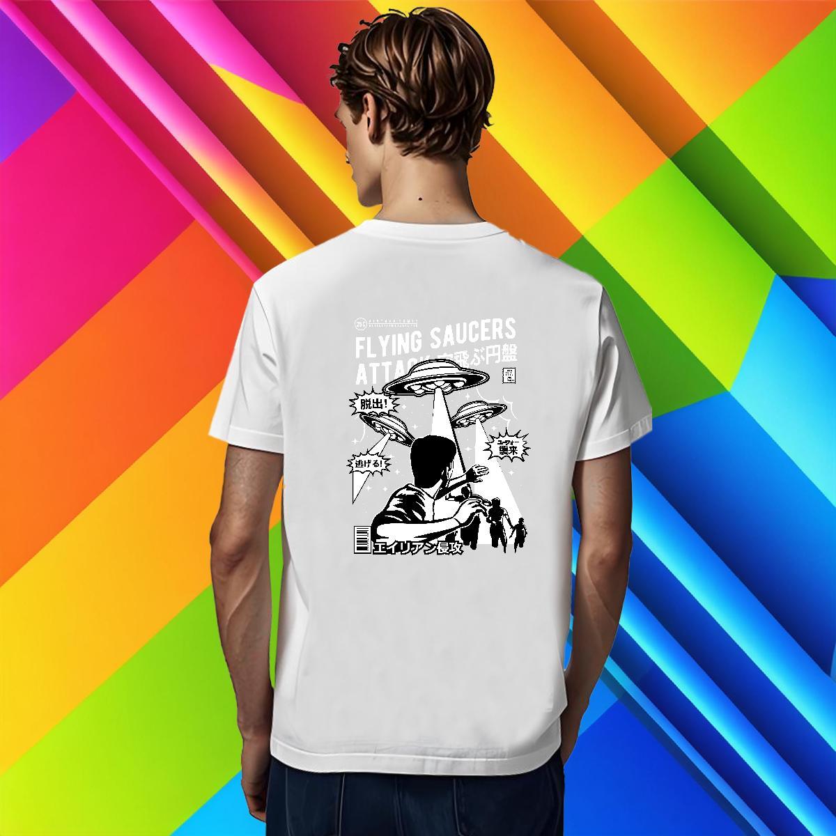 Unisex Mens Tshirts Street 230g Cotton Custom Printed Breathable Soft ET Men T Shirts Casual New Top Tees